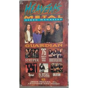 Heavens Metal Video Magazine VHS Guardian Stryper Mortification‎ Christian Rock